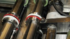 Male and female creasing collars